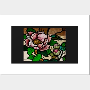 Peony Flower with Buds Posters and Art